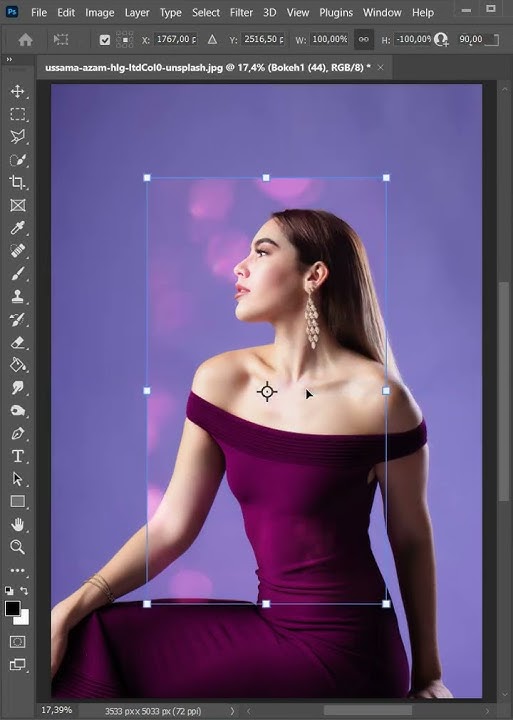 Elegance Bokeh Overlays Photoshop. Bokeh Lights, Photo Collection, Texture Pack, Action. How to Work