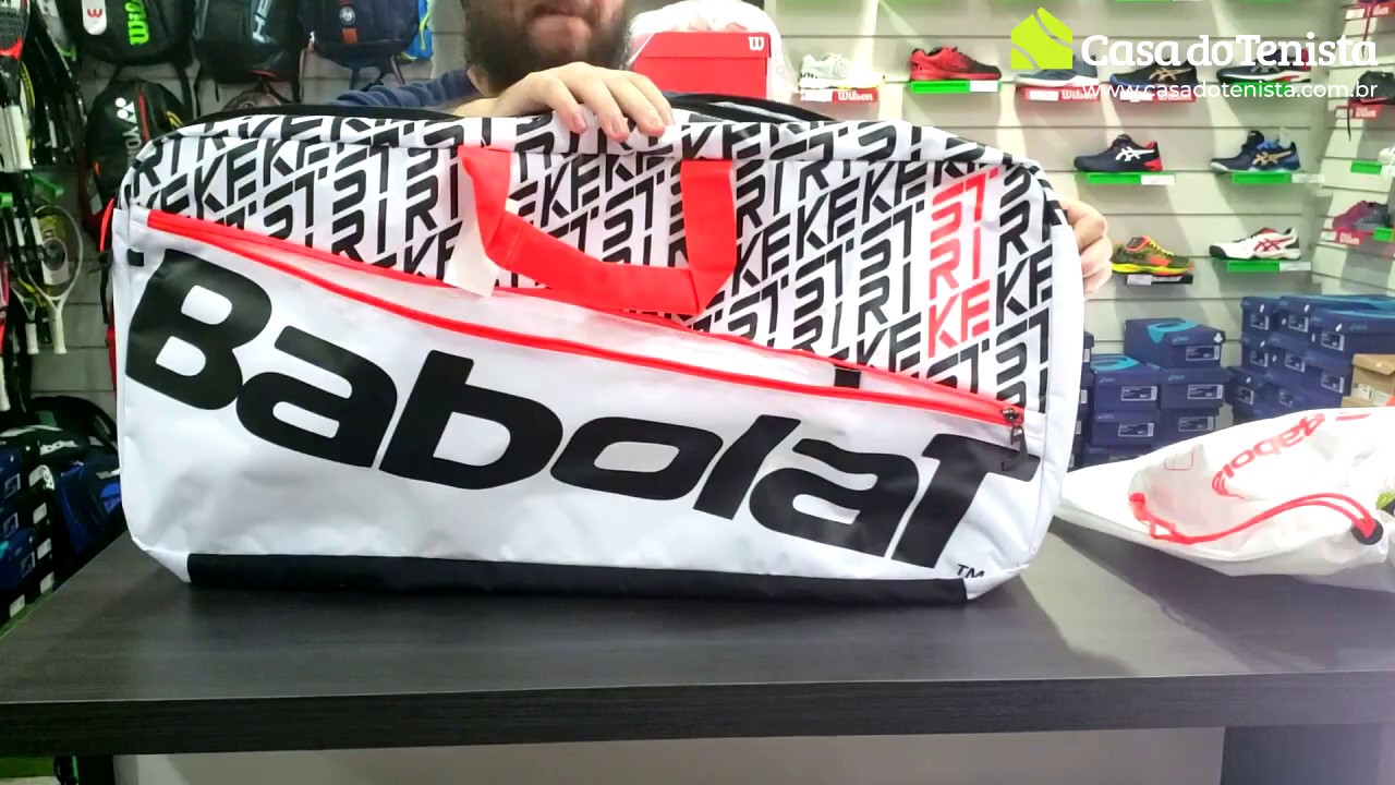 Babolat Pure Strike 6 Pack Duffle Tennis Bag - YouTube