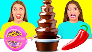 Desafío De Fuente De Chocolate | Situaciones Divertidas por BaRaFun Challenge