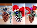 Новогодний декор из больших шишек/Decor of big cones