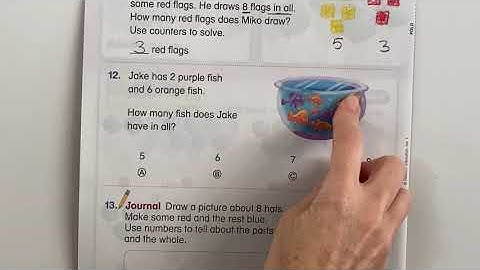 1.3c Envision Math First Grade Topic 1 Lesson 3 problem solving