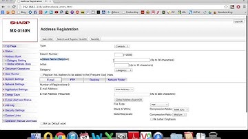How To Add Email Addresses to Address Book of Sharp Copier