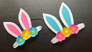 DIY Bunny ears headband | Easter bunny headband | Bunny ears crafts for Easter