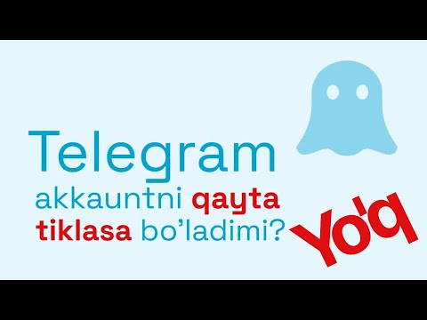 Telegram akkauntni qayta tiklasa bo'ladimi? Albatta, yo'q!