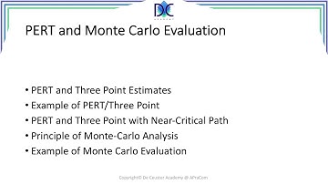 PM Tools and Techniques 11.10: PERT and Monte Carlo Evaluation