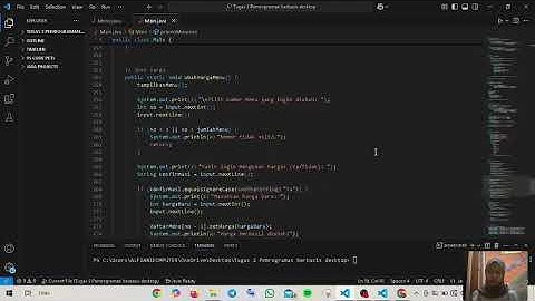 Tugas 2 Pemrograman Berbasis Desktop - Aplikasi sederhana sebuah restoran makanan