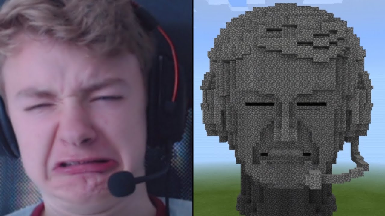 I Built TommyInnit's Head Statue in Minecraft - YouTube