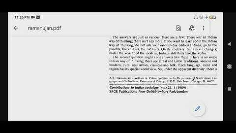 Is there an Indian way of thinking? by A. K. Ramanujan