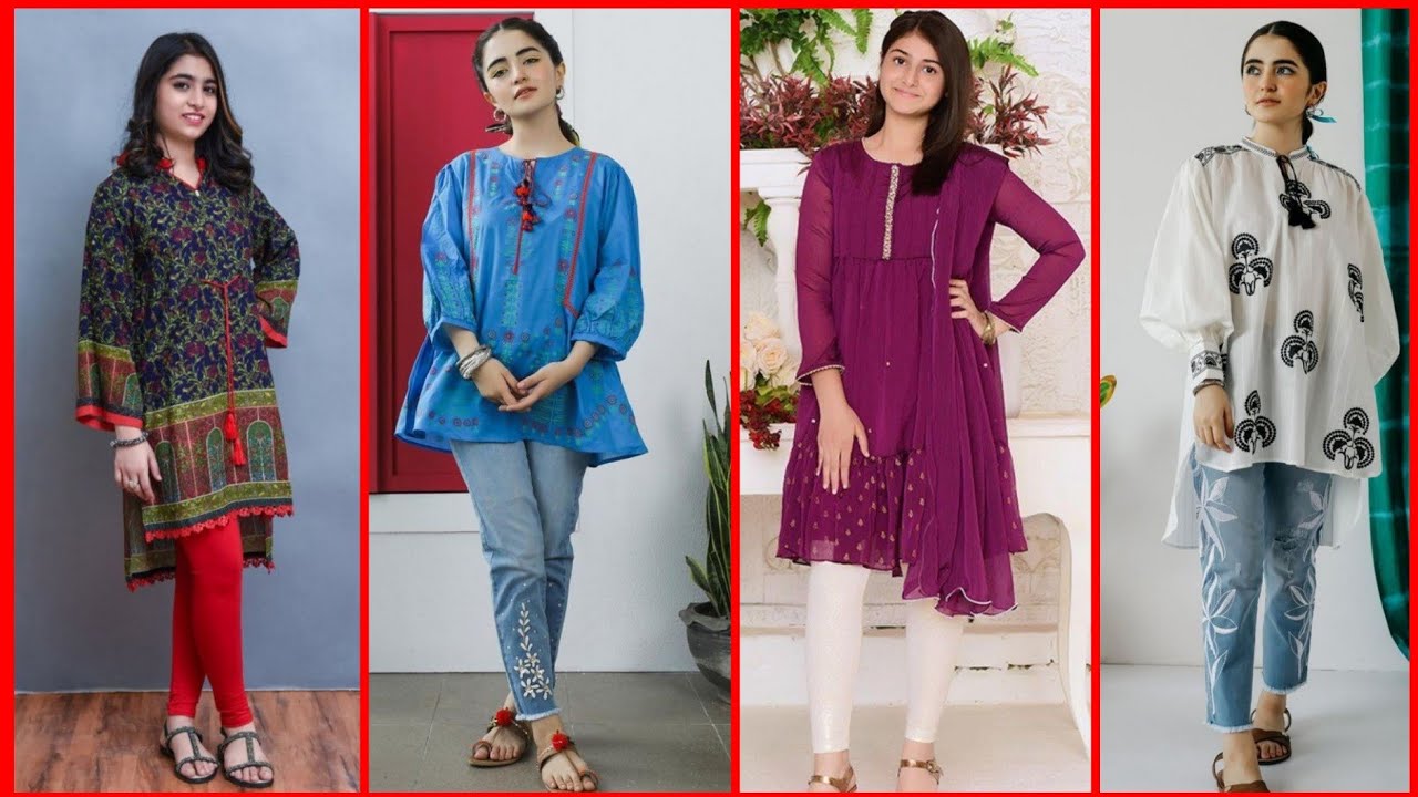 13 To 16 Years Old Girls Dress Design| Kurti Design For 13 to16 Year ...