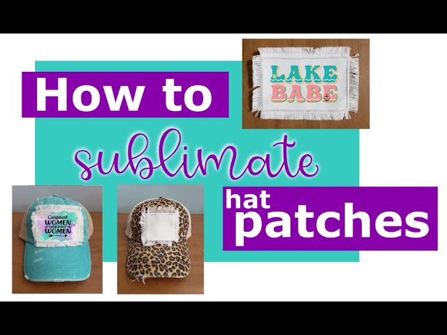 How to sublimate on hat patches and assemble them - sublimation hat patches  how to video 