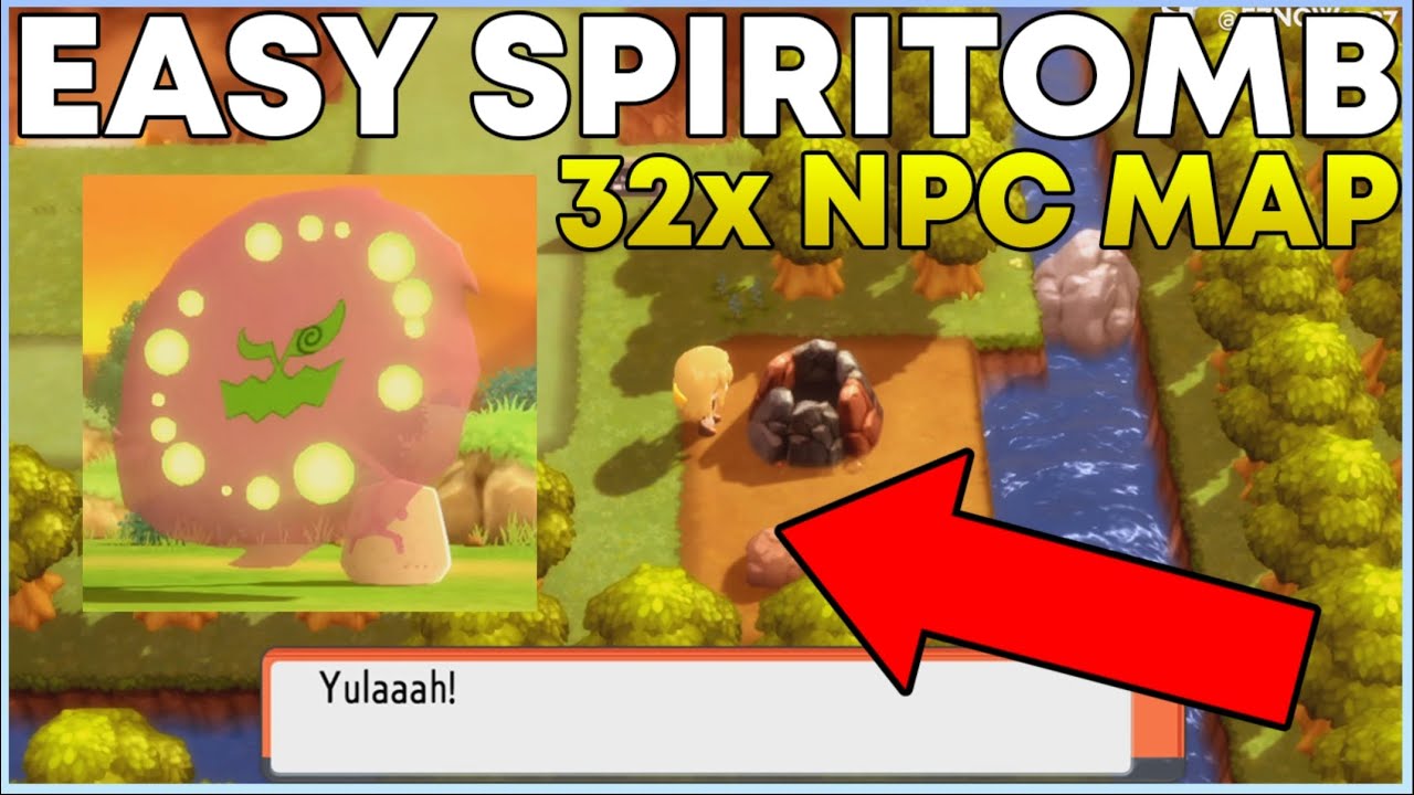 How To Get Spiritomb In Pokemon Bdsp Easy - Npc Underground Map - Brilliant Diamond  / Shining Pearl