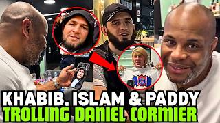 Islam Makhachev With Khabib And Paddy Pimblett Trolling Daniel Cormier After Arsenal Lost To PSG