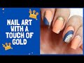 Abstract Nail Art With A Touch Of Gold: No Special Tools Needed!