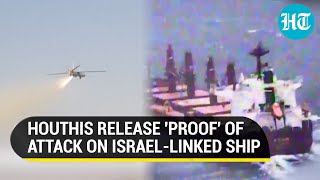 Houthi Drone Hunts Down 'Israeli' Ship In Red Sea; Iran-backed Rebels Release Dramatic Footage Resimi