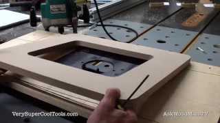 869. Using The JessEm Router Template To Cut Insert Opening 869. Using The JessEm Router Template To Cut Insert Opening