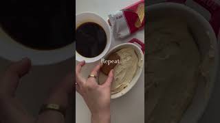 Biscoff Tiramisu Recipe Easy NO BAKE Dessert Recipe shorts shortvideos youtubeshorts tiramisu