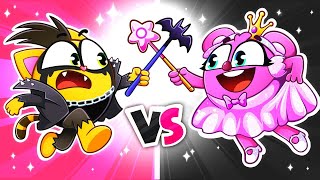 Pink Vs Black Challenge Who Will Win? By Baby Zoo Chaka Kids Tunes