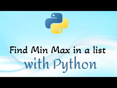 Find Minimum and Maximum values in a list