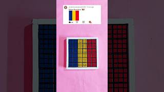Making Romania " 🇷🇴" From 36 Cubes 🤯😱 #viral #rubikscube #youtubeshorts #shorts 👍