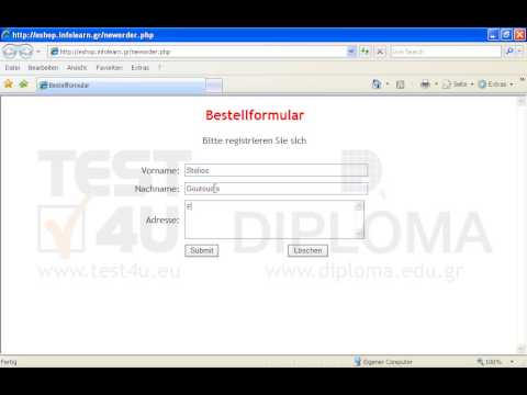 Video: So Geben Sie Ein Formular Mit Einer Bestellung Aus