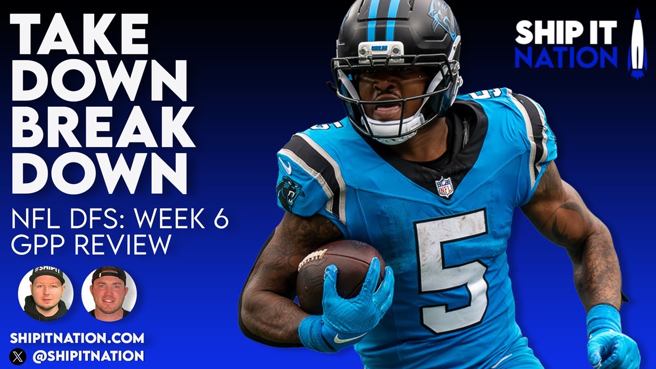 NFL DFS Week 6 Takedown Breakdown | Winning DraftKings Lineups & Strategy Review