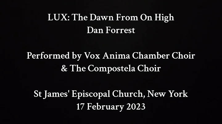 LUX: The Dawn From On High (ssaa) by Dan Forrest