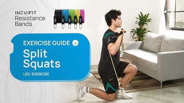 INEVIFIT Resistance Bands Exercise Guide - Split Squats