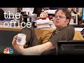 Dwight only uses his feet  the office