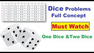 chapter 15 class 10 maths | Two dice problems | How to solve two dice questions | प्रायिकता