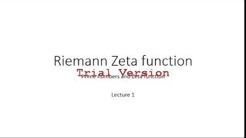 riemann Zeta function and prime numbers