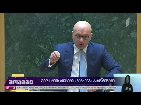 2021 წლის ბიუჯეტის განხილვა პარლამენტში