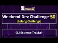 CLI Expense Tracker | Weekend Dev 50 | Golang Projects