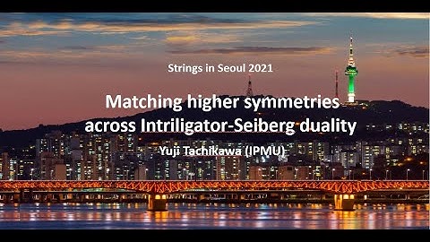 Yuji Tachikawa (IPMU) - Matching higher symmetries across Intriligator-Seiberg duality