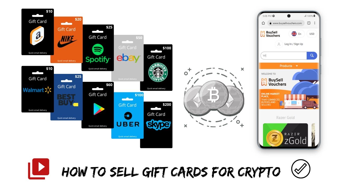 How to buy and sell gift cards for crypto