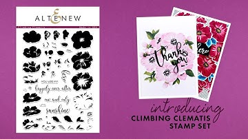 Altenew Stamps Intro - Climbing Clematis