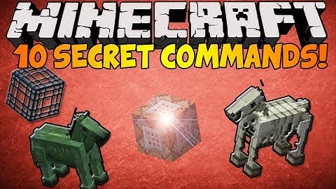 Minecraft - 10 Secret Commands in ONE VIDEO!