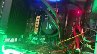 How to fix black computer screen with red ram light on