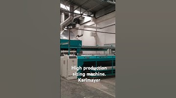 Heavy cost & high production sizing machine. #karlmayer #sizing #warping #weaving #drawing #knotting