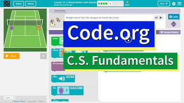 A Royal Battle with Events Lesson 12.5 Course B Code.org Tutorial with Answers