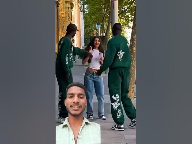 Black Aadmi 😎 aur Hot Girls 🔥 | Full Masti Video 😂#youtubeshorts #shortsfeed #blackmancomady