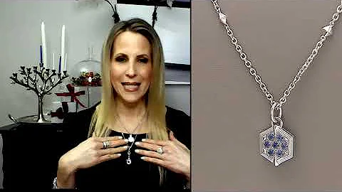 JUDITH Collection Avery Gemstone Pendant, Sterling...