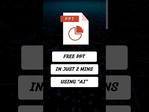 create #ppt #presentation in just 2 minutes using #ai