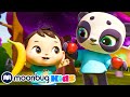 Manzanas y bananas| Lellobee  | Moonbug Kids Learn English &amp; Karaoke Time