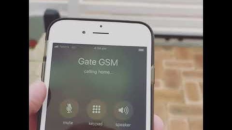 GSM automation - open gate with mobile phone