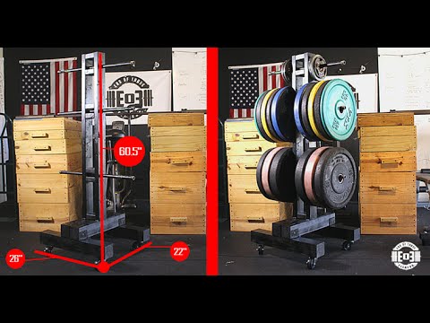 DIY Bumper Plate Storage: Weight Tree