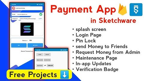 Payment App in Sketchware Send Money to Friends, Request Money from admin, Verification badge & more