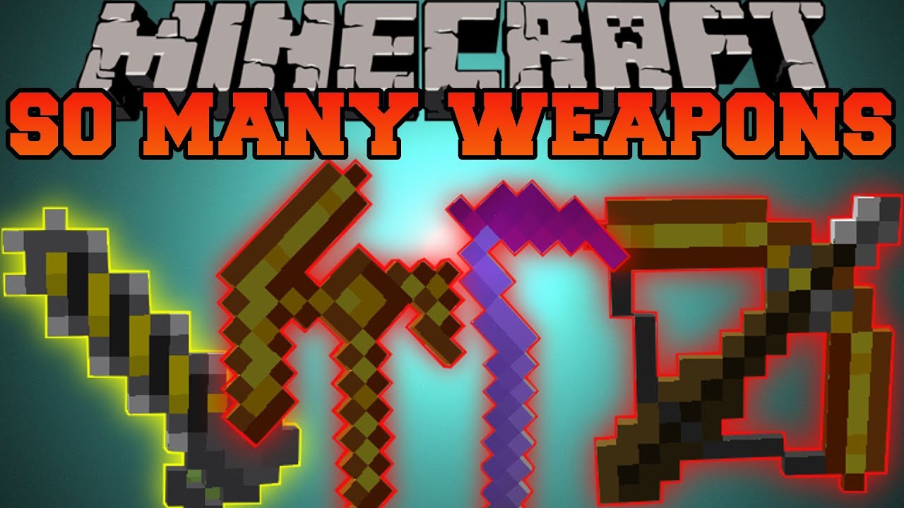 Minecraft: SO MANY WEAPONS (CHAINSAWS, SWORDS AND 
