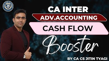 Lecture -3 || Cash Flow Statement Booster Revision for Jan 2026 || CA Intermediate || CA Jitin Tyagi