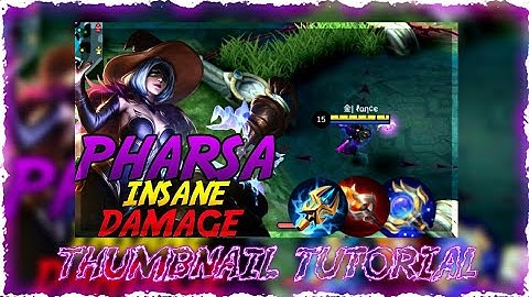 How to make Pharsa Thumbnail - MLBB - Thumbnail Tutorial - Pharsa - Alien RangerYT