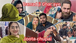 Damad ji Susral first time aaye | Joota chupai ki rasam | baji ki Shadi vlog | Rushna noor